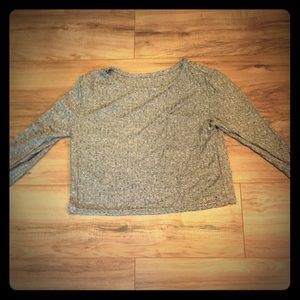 Grey loose long sleeve tee